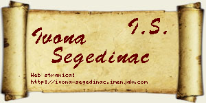 Ivona Segedinac vizit kartica